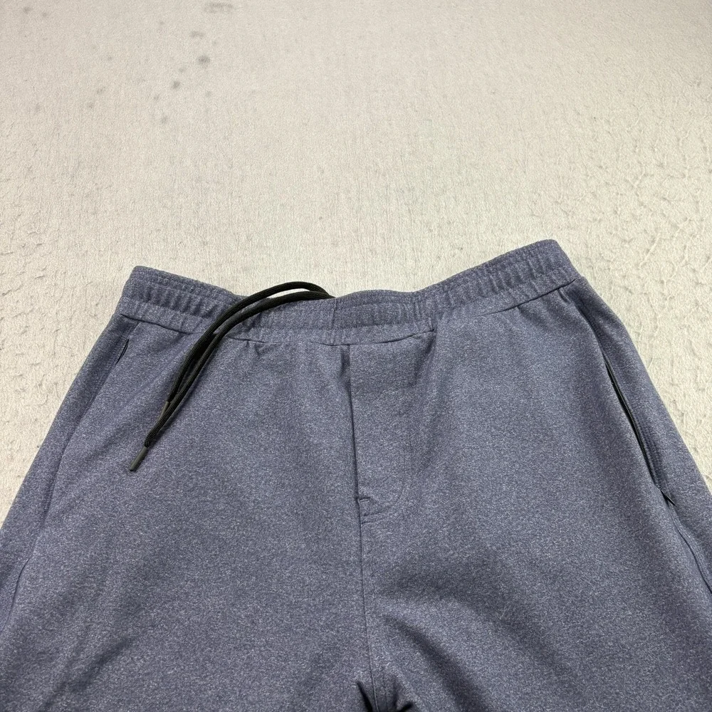 Public Rec Pants Mens 36x30 Blue Heather All Day Every Day Joggers Stretch Nylon